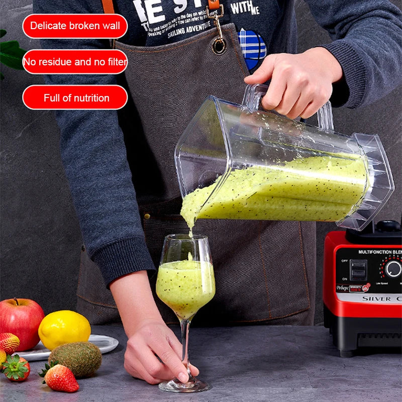 Heavy Duty Juicer Food Processor Ice Smoothies Crusher Blander