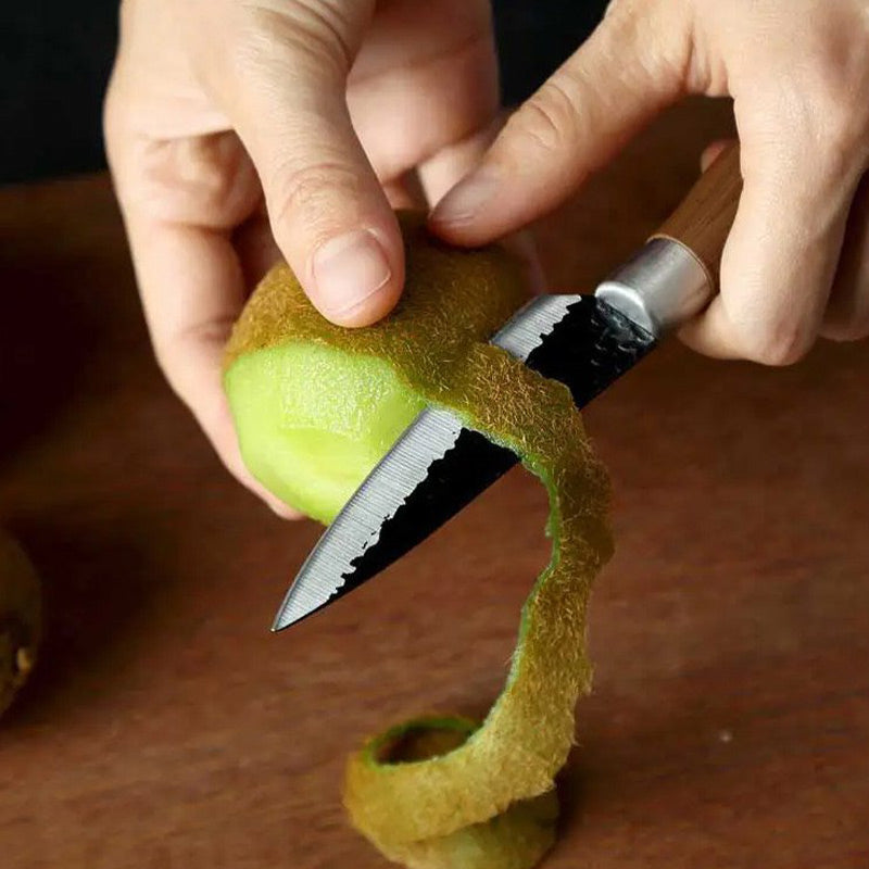 Professional Stainless Steel Kitchen Knife Set（chef's knife, meat knife, utility knife,fruit knife,kitchen scissors, peeler.🎁）